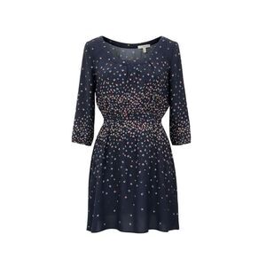 Cooperative long sleeve navy blue dress fully lined size large